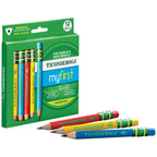 Ticonderoga My First Short Triangular Wood-Cased Pencils, #2 HB Soft