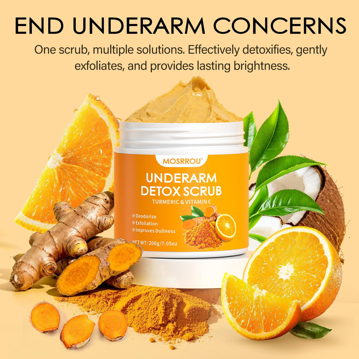 Underarm Detox Scrub Turmeric Vitamin C Armpit Detox Dark Armpit Remover