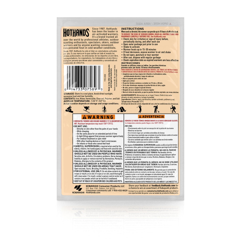 HotHands Super Warmers Bulk Pack, 40 Warmers - America's Favorite Warmer