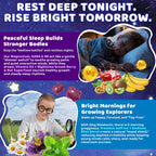 Kids Sleep Gummies Magnesium Glycinate D3 B6 Saffron No Melatonin Sleep Aid