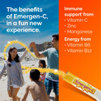 Emergen-C Vitamin C 500mg, Immune Support Crystals, Orange, 56 Packets | High Potency Vitamin C, B Vitamins for Energy, Zinc and Manganese, No Water Needed, Easy Pouch Format