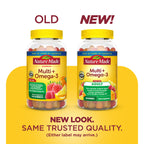 Nature Made Multivitamin + Omega-3, Multivitamin Gummies for Adults, 140 Ct | Adult Gummy Vitamins & Minerals, Multivitamin Gummies for Women and Men, Daily Nutritional Support, 70 Day Supply