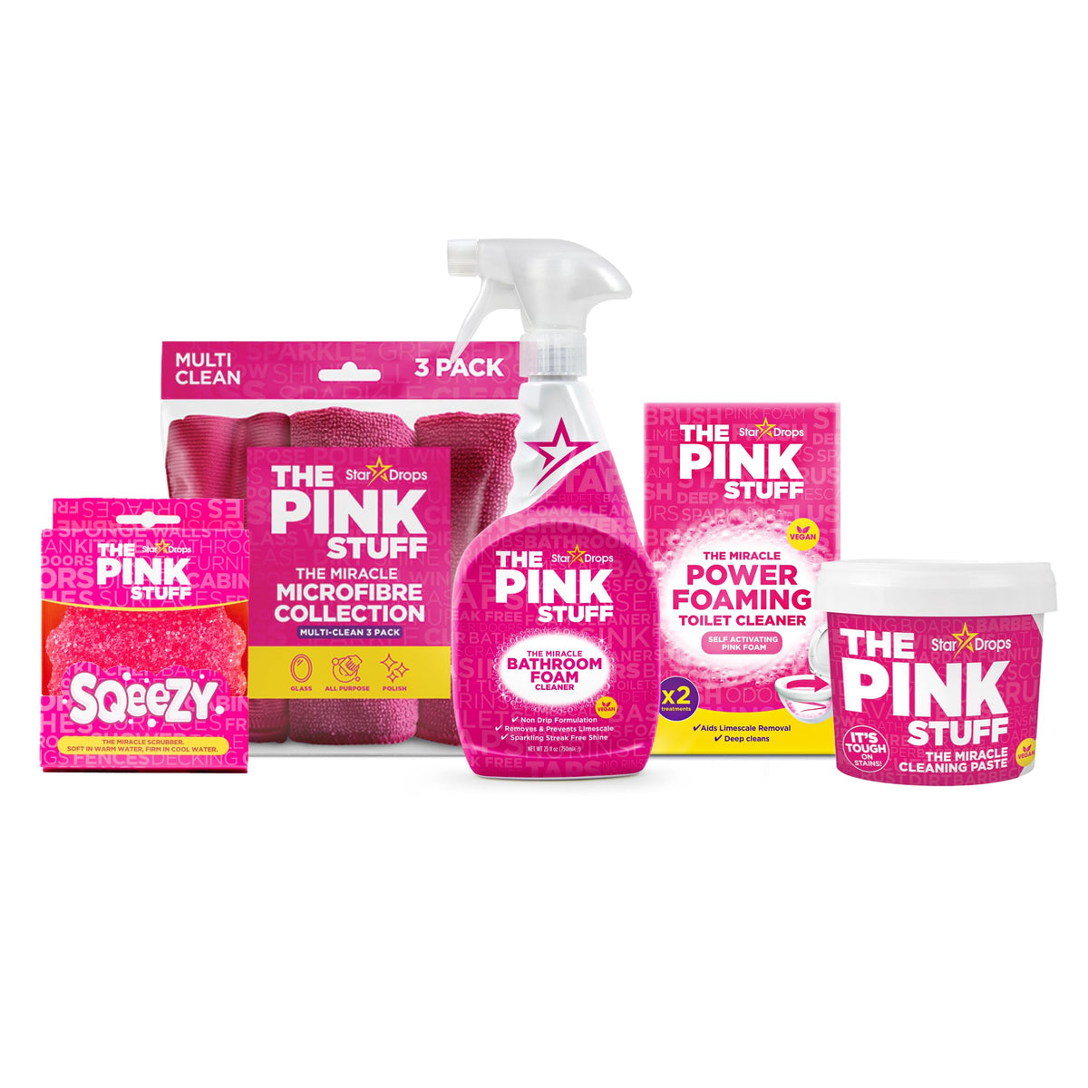 Stardrops The Pink Stuff Miracle Bathroom Cleaning Kit