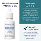 BIOTICS RESEARCH Bio-DK-Mulsion™ Liquid Vitamin D3 5000 IU, K1,K2 300mcg