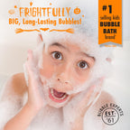Mr. Bubble Halloween Bubble Bath 3-Pack – Ghost, Cat & Pumpkin Collectible Bottles – Green Apple, Grape & Pumpkin Pie Scents – Kids Bubble Bath Set, 8 oz Each
