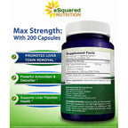 Buy now aSquared Nutrition Milk Thistle Supplement 1000mg-200 Capsules,Max Strength 4X Concentrated Extract 4:1 Milk Thistle Seed Powder Herb Pills, 1000 mg Silymarin Extract for Liver Support, Cleanse, Detox at indiglob india