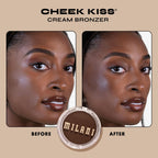 Milani Cream Bronzer, Cheek Kiss Cream Bronzer - Mocha Moment | Ultra-Blendable & Buildable Sun-Kissed Color. Infused With Nourishing & Hydrating Fruit Extracts. Made In Korea. Cruelty-Free