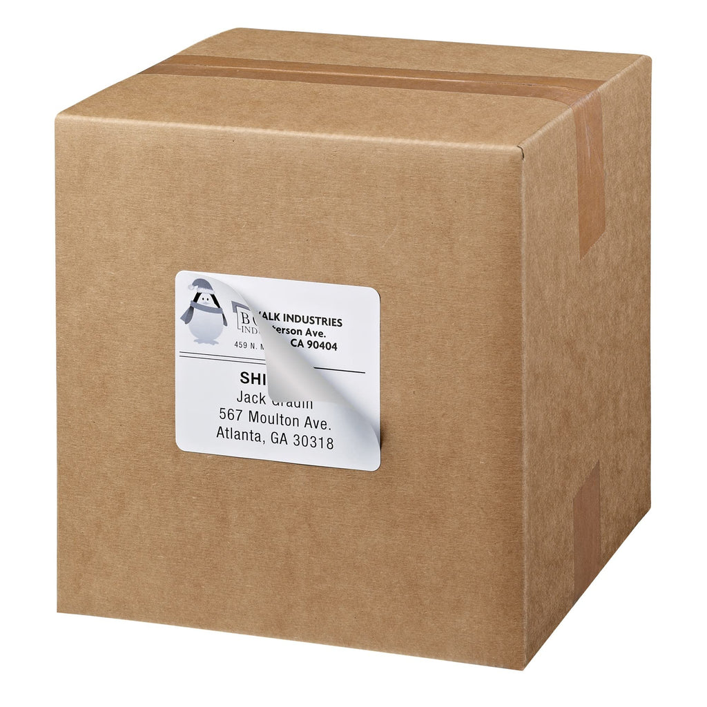 Avery Printable Shipping Labels with Sure Feed, 3-1/3" x 4", White, 150 Blank Mailing Labels (5264)