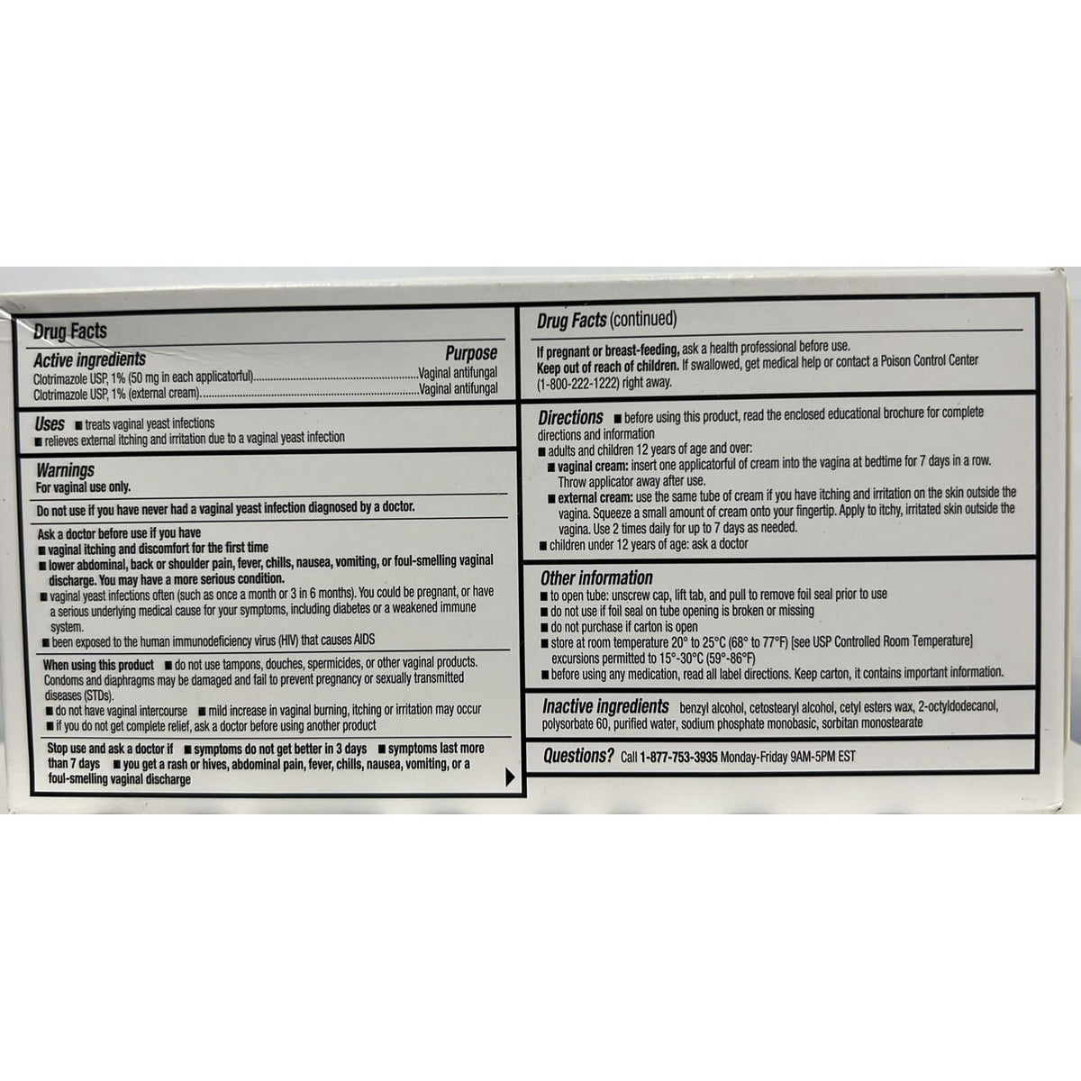 Vaginal USP 1% Cream - 45 Gm