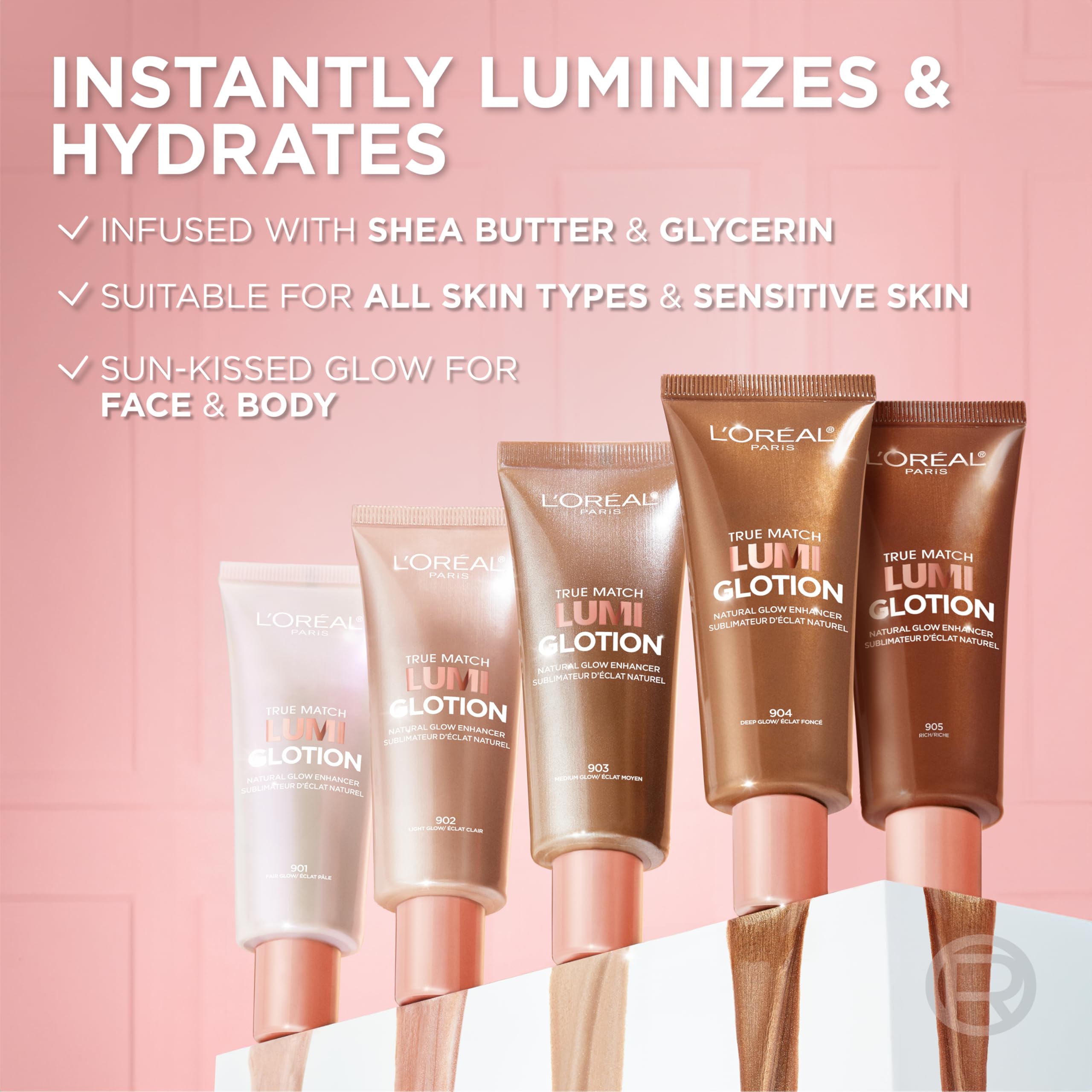 Buy now L'Oreal Paris Makeup True Match Lumi Glotion, Natural Glow Enhancer, Illuminator Highlighter, Bronzing Drops For a Sun-Kissed Glow, 902 Light at indiglob india