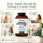PRISTINE'S NSF Certified Creatine Monohydrate 3g Capsules, 75 Servings | Vegan, non-GMO and gluten-free. NSF Certified creatine capsules with 75 servings and no powder scoop, mixing, grit or flavor