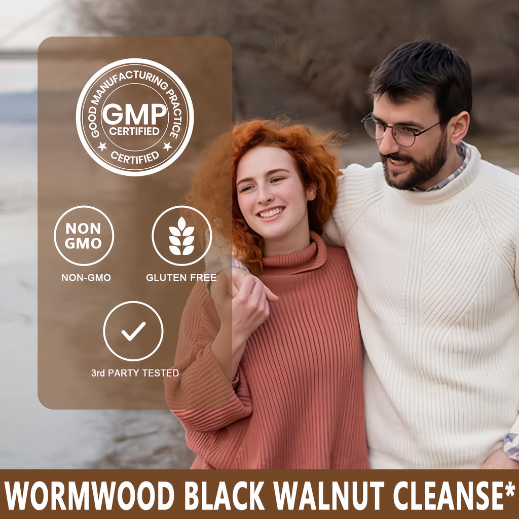 Wormwood Black Walnut Cleanse for Humans - High Absorption Wormwood Black Walnut Cloves Softgels for Digestive Cleanse Detox - Soursop Pumpkin Seed Oil of Oregano Turmeric Berberine - Non-GMO