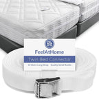 Buy now FeelAtHome Twin Bed Converter - Twin to King Mattress Joiner, 33ft Long Connecting Strap at indiglob india