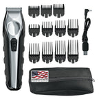 Buy now Wahl USA Lithium Ion Total Beard Trimmer for Men with 11 Guide Combs for Easy Trimming, Detailing, & Grooming – Model 9888 at indiglob india