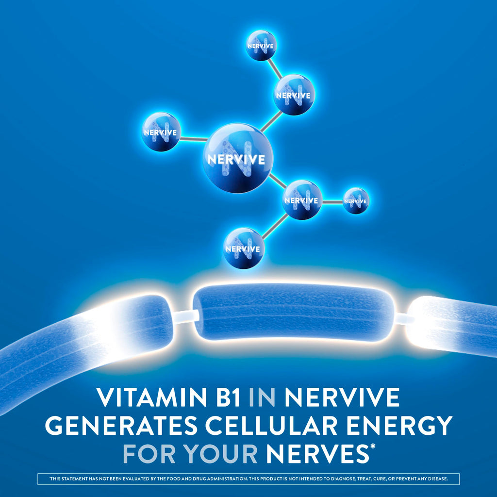Nervive Nerve Health, Alpha Lipoic Acid, Fortify Nerve Health, Healthy Nerve Function, Healthy Blood Circulation, Supplement, Tablet, 30 Tablets