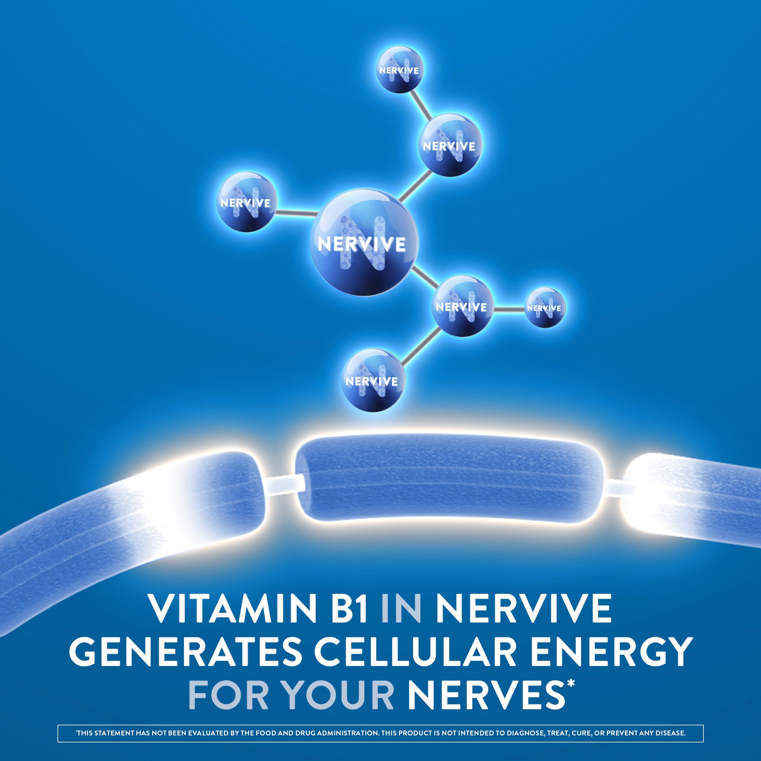 Nervive Nerve Health, Alpha Lipoic Acid, Fortify Nerve Health, Healthy Nerve Function, Healthy Blood Circulation, Supplement, Tablet, 30 Tablets
