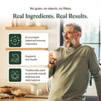 Real Mushrooms Organic Turkey Tail Capsules for Gut Harmony, 200ct