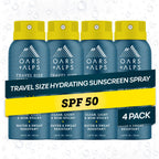 Oars + Alps SPF 50 Face & Body Broad Spectrum Sunscreen Spray | Fast-Absorbing, Lightweight, Non-Greasy, Hawaii Reef Act 104 Compliant, Water-Resistant, Octinoxate + Oxybenzone Free