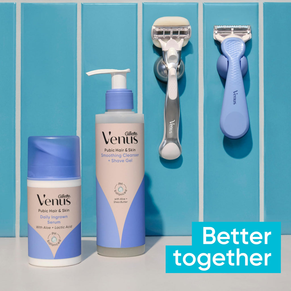 Gillette Venus Intimate Grooming Razors for Women, 6 Razor Blade Refills, Bikini Razors for Women
