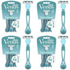 Gillette Venus Simply 3 Sensitive Women's Disposable Razors, Pack of 1 with 4 razors