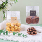 Buy now Cellophane Treat Bags Cookie bags for Packaging Clear Gift Bag with Stickers for Cookies,Candy,Chocolates(Fog,9x3.3inch) at indiglob india