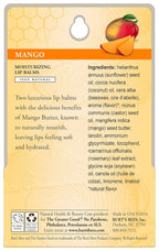 Buy now Burt's Bees Lip Balm - Mango, Lip Moisturizer With Responsibly Sourced Beeswax, Tint-Free, Natural Origin Conditioning Treatment, 2 Tubes, 0.15 oz. (Pack of 2) at indiglob india