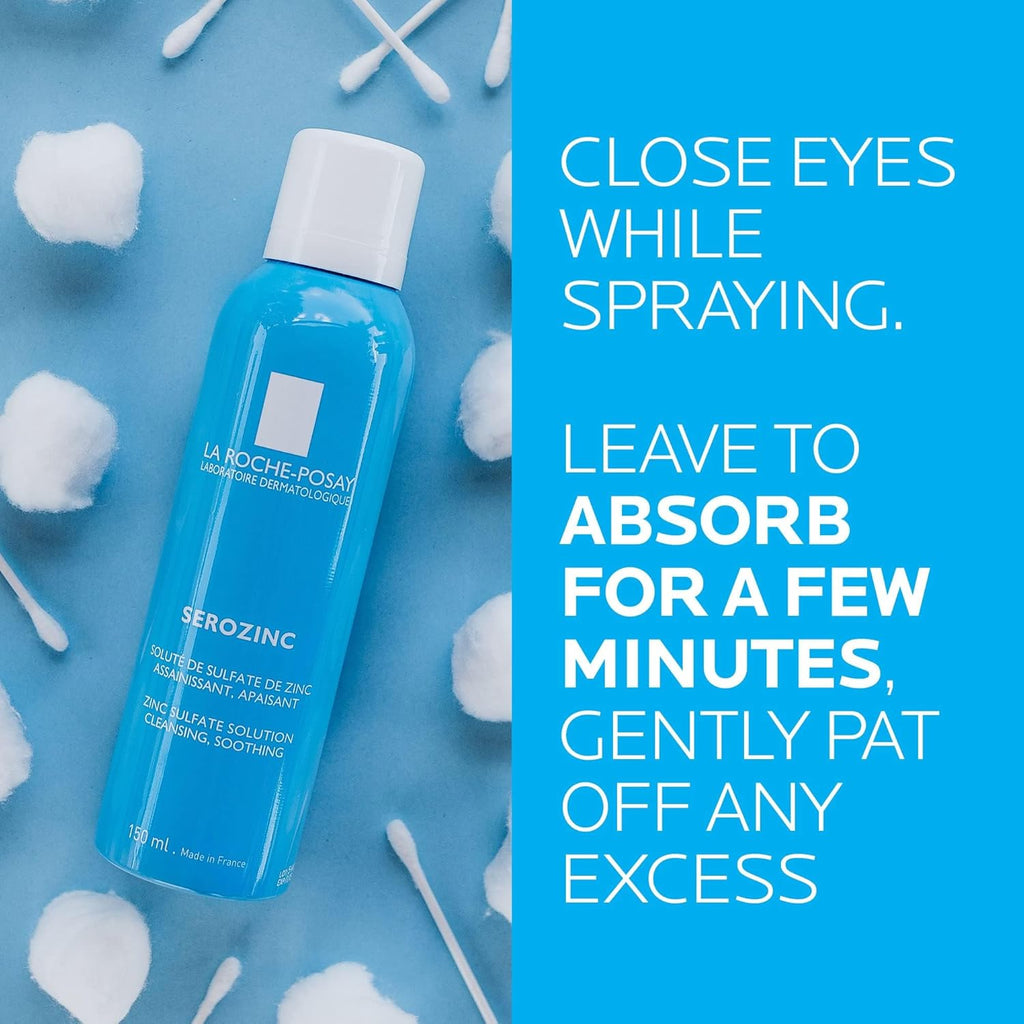Buy now La Roche-Posay Serozinc Face Toner for Oily Skin with Zinc, Mattifying Face Spray and Acne Prone Skin Toner to Reduce Shine for Oil Control, Alcohol Free Face Mist, 5 Fl Oz (Pack of 1) at indiglob india
