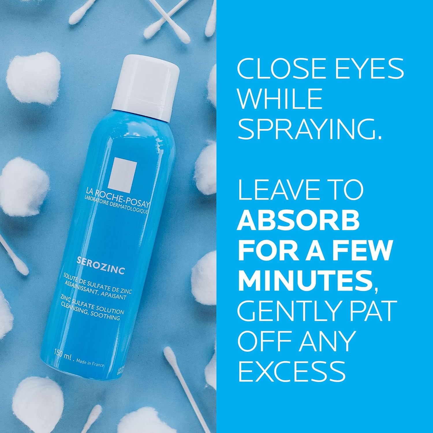 Buy now La Roche-Posay Serozinc Face Toner for Oily Skin with Zinc, Mattifying Face Spray and Acne Prone Skin Toner to Reduce Shine for Oil Control, Alcohol Free Face Mist, 5 Fl Oz (Pack of 1) at indiglob india