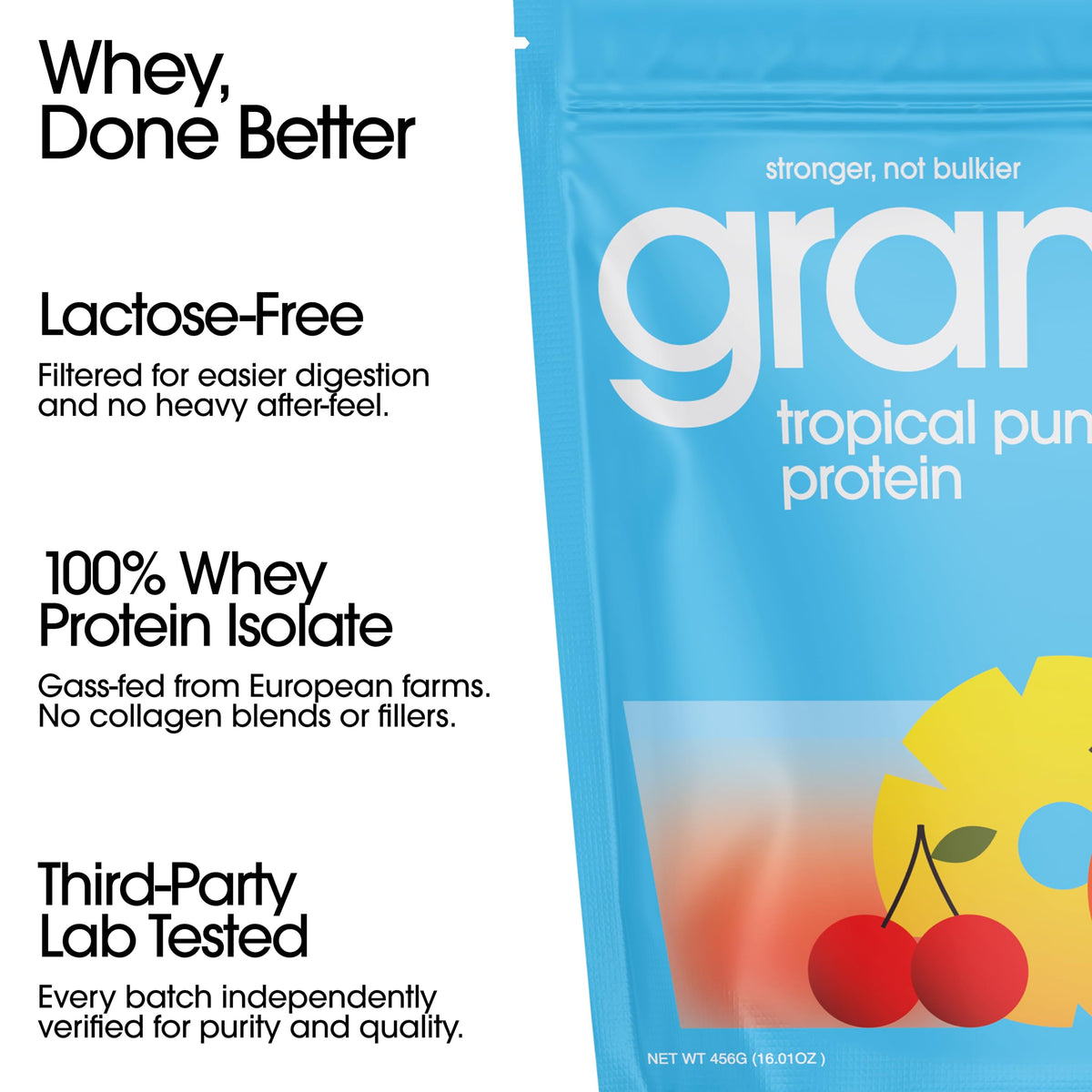 GRAMMS Clear Protein Packets 20G Protein Sample Packets Variety Flavors