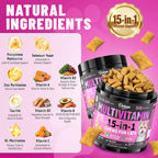 Taurine for Cats Vitamins, 15 in 1 Cat Multivitamin Immune Support, 500ct