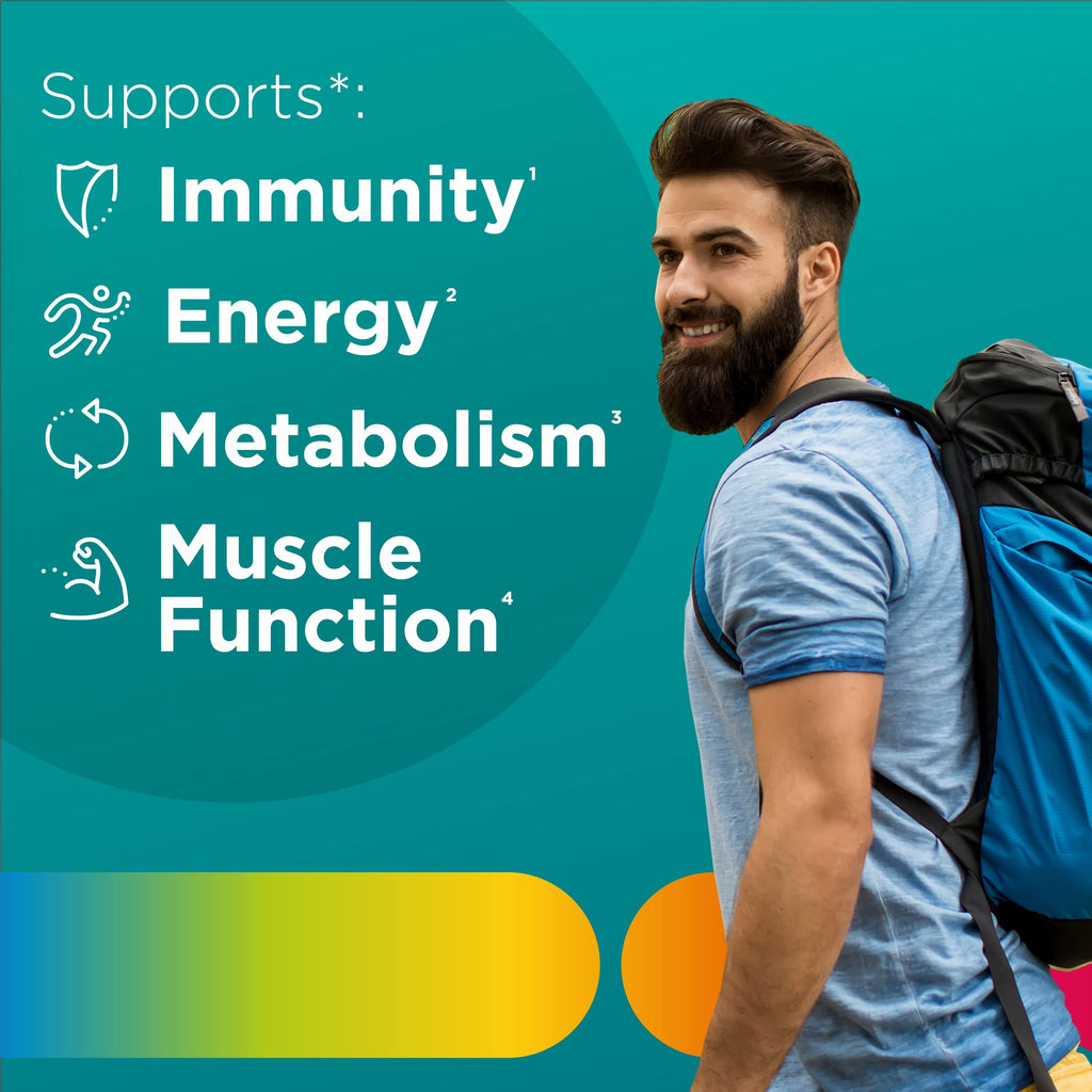 Centrum MultiGummies for Men 18 and Over, 100 Count | Contains Vitamin D3, B Vitamins and Antioxidants, Gluten Free, Non-GMO Ingredients, GLP-1 Support