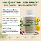 Lymphatic Drainage Supplements Capsules Support Fluid Balance