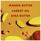 Shea Moisture Kids Shampoo Mango & Carrot Extra Nourishing 8oz | For all kids - gently cleanse, nourish, and detangle curly hair with Mango Butter, Carrot Oil, and Shea Butter.