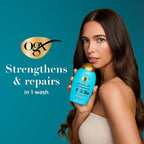 Buy now OGX Renewing + Argan Oil of Morocco Shampoo, Damage Repairing Shampoo & Argan Oil to Help Strengthen & Repair Dry, Damaged Hair, Paraben-Free, Sulfate-Free Surfactants, 13 fl. Oz at indiglob india