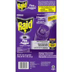 Raid Flea Fogger Plus Killer, Kills Fleas and Hatching Eggs, Lasts for up to 4 Months, Indoor Fogger, 3 Count (Pack of 3)
