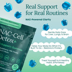 Sugar-Free NAC Gummies for Kids and Adults with Glutathione & Milk Thistle | N Acetyl Cysteine 400mg for antioxidant & immune support, sugar free, vegan, non-GMO, gluten free, blueberry flavor, USA