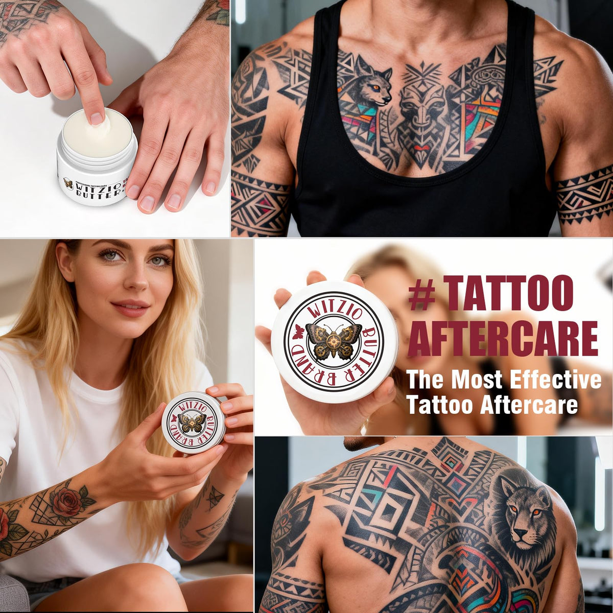 5oz(150ml) Tattoo Aftercare Balm & Butter for Before During & After Process