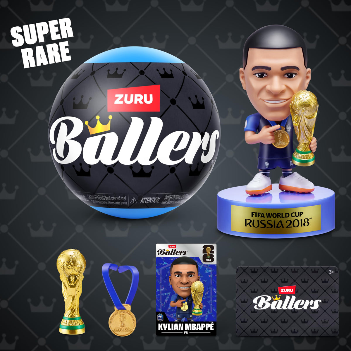 FIFA World Cup 2026™ Ballers Series 1 2 Pack by ZURU – Official Licensed Product Surprise Unboxing Soccer Collectible Sports Toy for Boys, Ages 3+