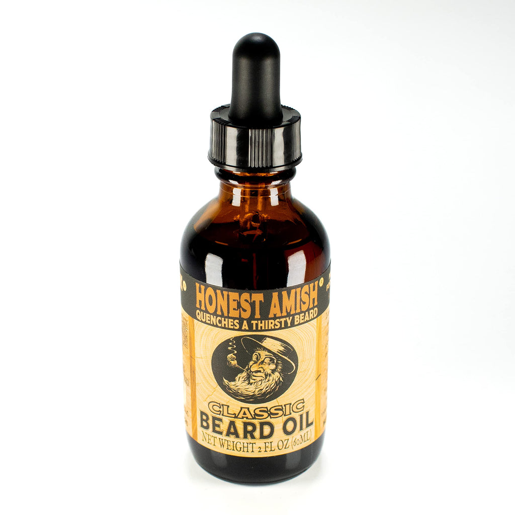 Honest Amish Beard Oil for Men, 7+ Natural Oils, Mineral Oil Free, 2 Oz | Nourishing Oil Blend Hydrates Skin and Beard for a Healthy Shine, Ideal for Daily Grooming Routines