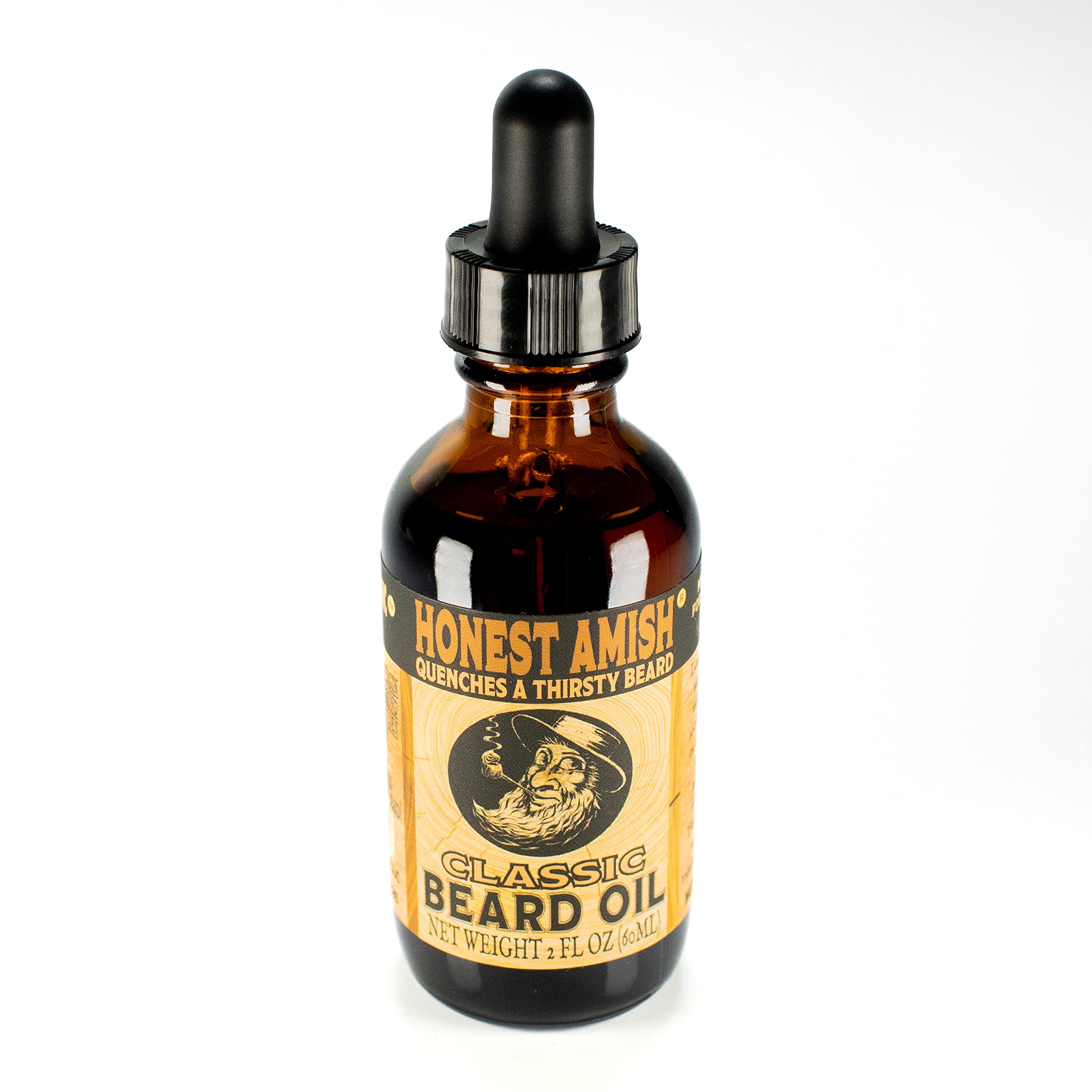 Honest Amish Beard Oil for Men, 7+ Natural Oils, Mineral Oil Free, 2 Oz | Nourishing Oil Blend Hydrates Skin and Beard for a Healthy Shine, Ideal for Daily Grooming Routines