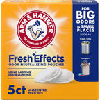 Buy now Arm & Hammer Fresh Effects Odor Neutralizing Baking Soda Pouches, Unscented Deodorizer for Long Lasting Freshness in Shoes, Gym Bags, & Small Spaces, 5 count at indiglob india