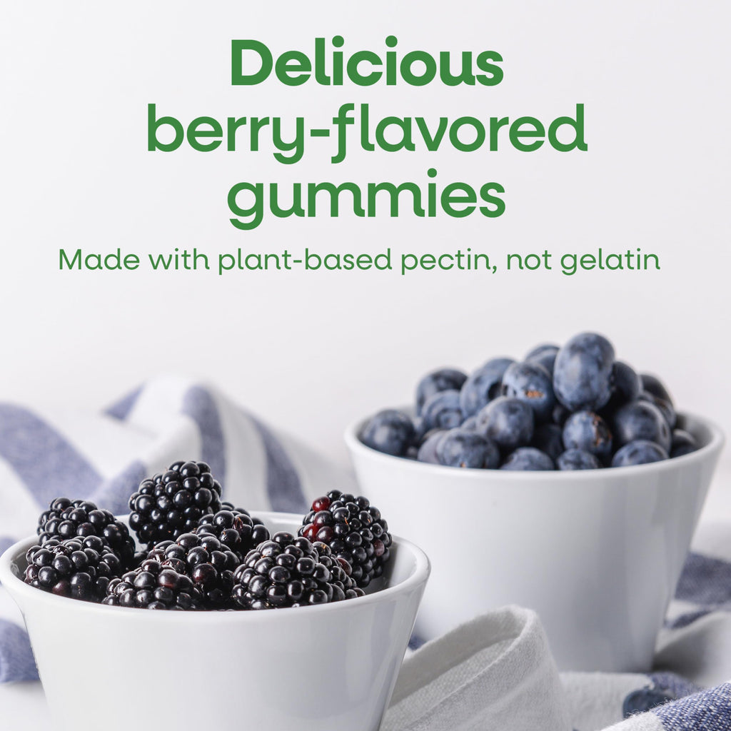 Nature's Way Zinc Gummies, 100% Daily Value of Zinc per Serving, 120 ct | Immune Support Gummy for Adults & Kids 9+*, Gluten Free, Plant-Based Pectin, Mixed Berry Flavored