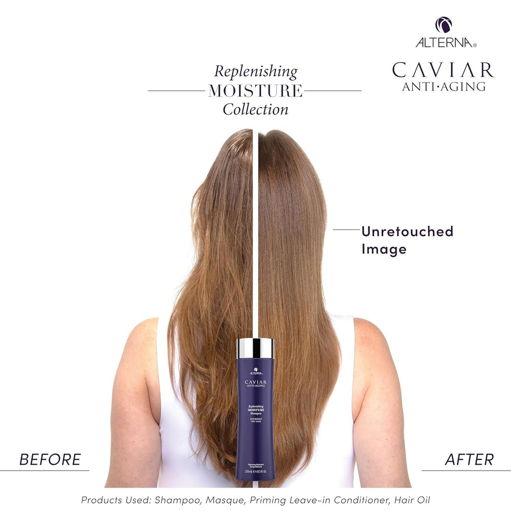Buy now CAVIAR Anti-Aging Replenishing Moisture Shampoo | For Dry, Brittle Hair | Protects, Restores & Hydrates | Sulfate Free at indiglob india