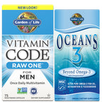 Garden of Life Vitamin Code Raw One for Men, Once Daily Multivitamin, 30 Capsules, One a Day Mens Vitamins plus Fruit, Veggies & Probiotics for Mens Health, Vegetarian Multivitamins