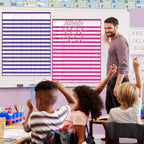 8 Pack Colorful Dry Erase Incentive Chart Multi-Color Classroom Laminated Dry Erase Reward Chore Charts with 1350 Reward Star Stickers for School Attendance Homework Progress Tracking, 13" x 17"