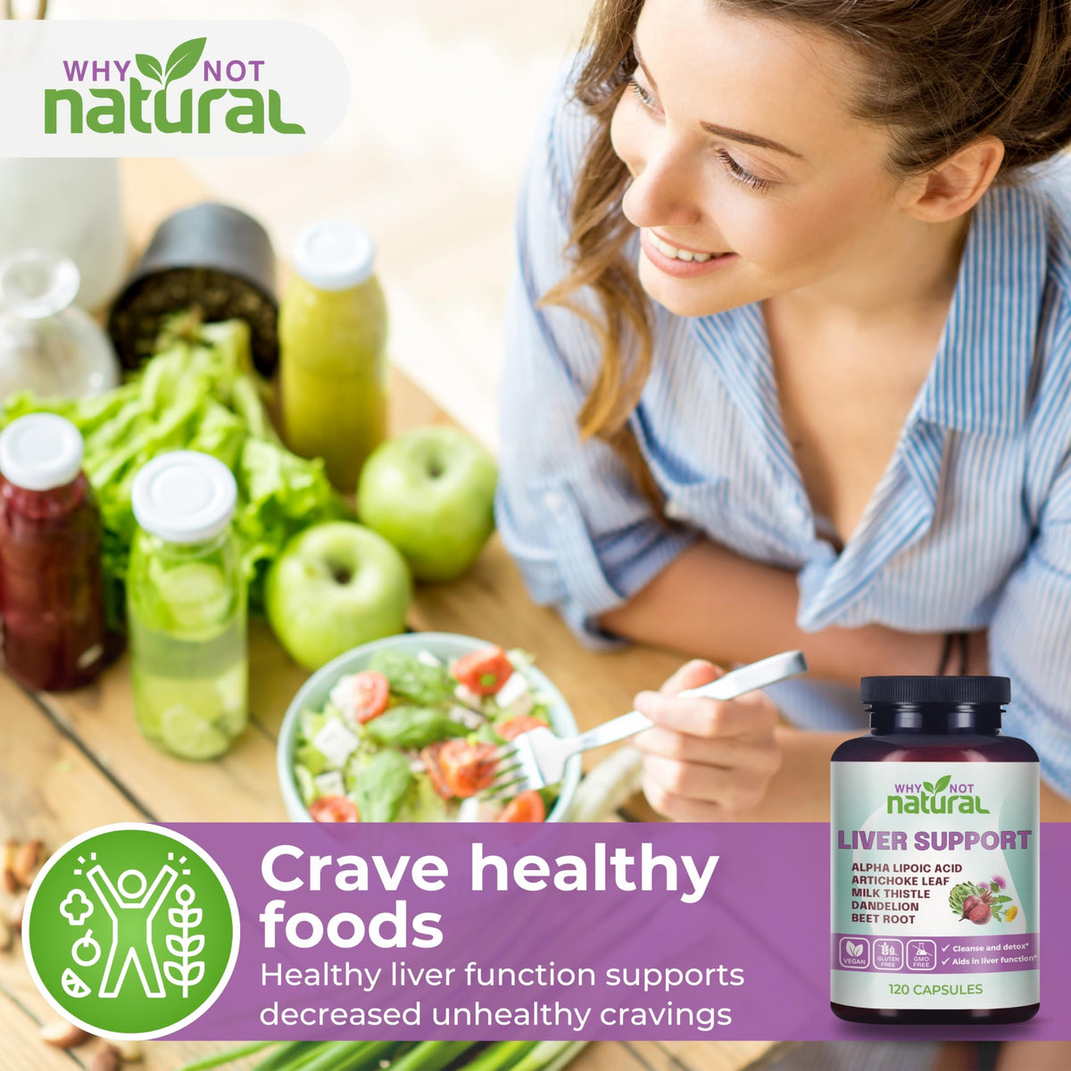 5-in-1 Liver Health Formula Supplement for Detox and Cleanse - Milk Thistle