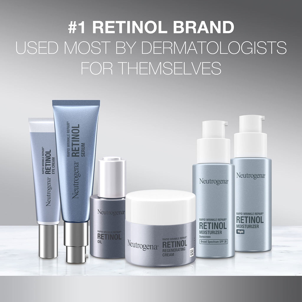 Buy now Neutrogena Rapid Wrinkle Repair Retinol Face Moisturizer Night Cream, Anti-Aging Face Cream with Retinol & Hyaluronic Acid, 1 fl. oz + Trial Size Hydro Boost Facial Cleanser, 0.5 fl. oz at indiglob india