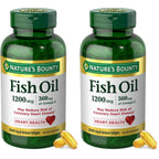 Nature's Bounty Fish Oil Omega 3 Supplements - Supports Heart Health, 1200 Mg Fish Oil, Omega-3, 200 Softgels (Pack of 1)
