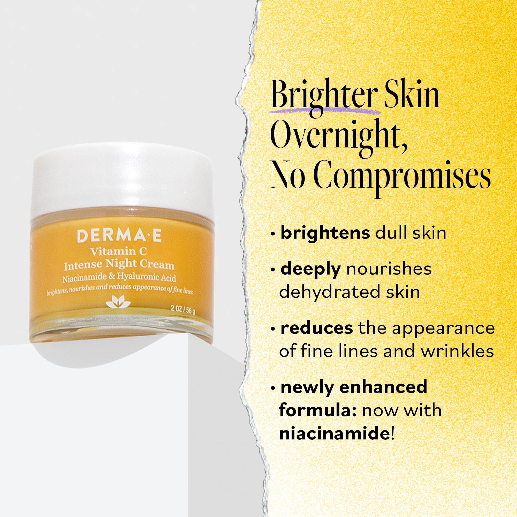 Buy now DERMA-E Vitamin C Intense Night Cream, 2 Oz, Brightening and Hydrating Facial Skin Renewing Cream, Anti-Aging Overnight Face Moisturizer for Skincare and Youthful Radiance at indiglob india