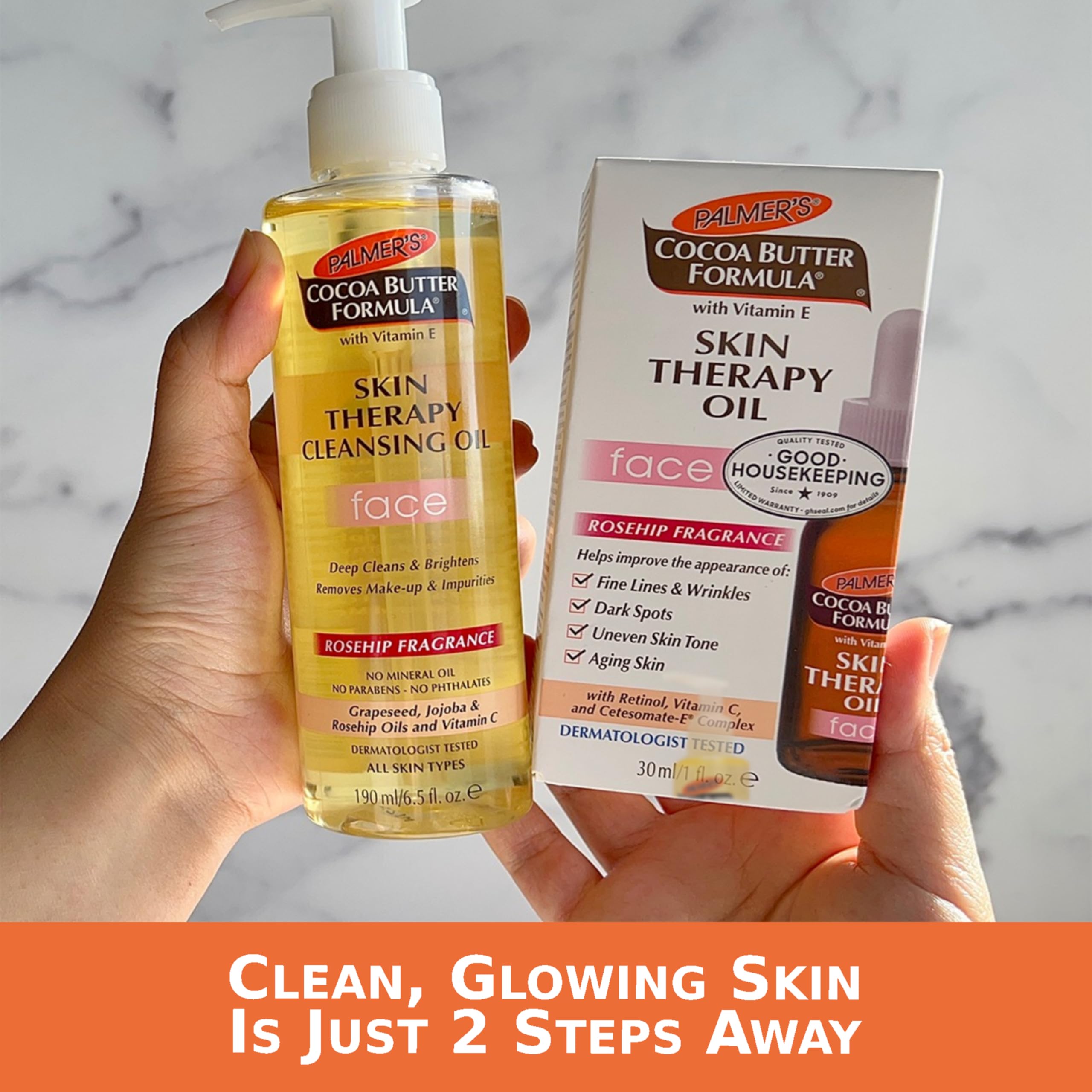 Buy now Palmer's Cocoa Butter Formula Skin Therapy Cleansing Oil, Gentle Makeup Remover with Rosehip Oil and Vitamin C, 6.5 Ounce at indiglob india